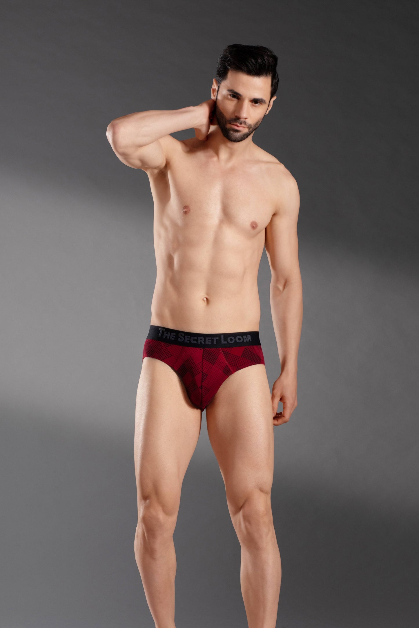 The Secret Loom Men's Brief - 95% Bamboo, 5% Elastane - Premium Underwear- Maroon