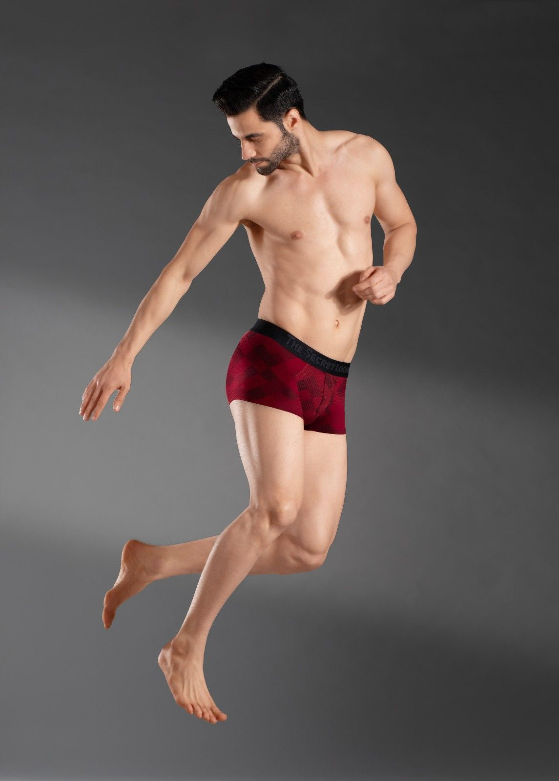The Secret Loom Men's Trunk - 95% Bamboo, 5% Elastane - Premium Underwear- Maroon