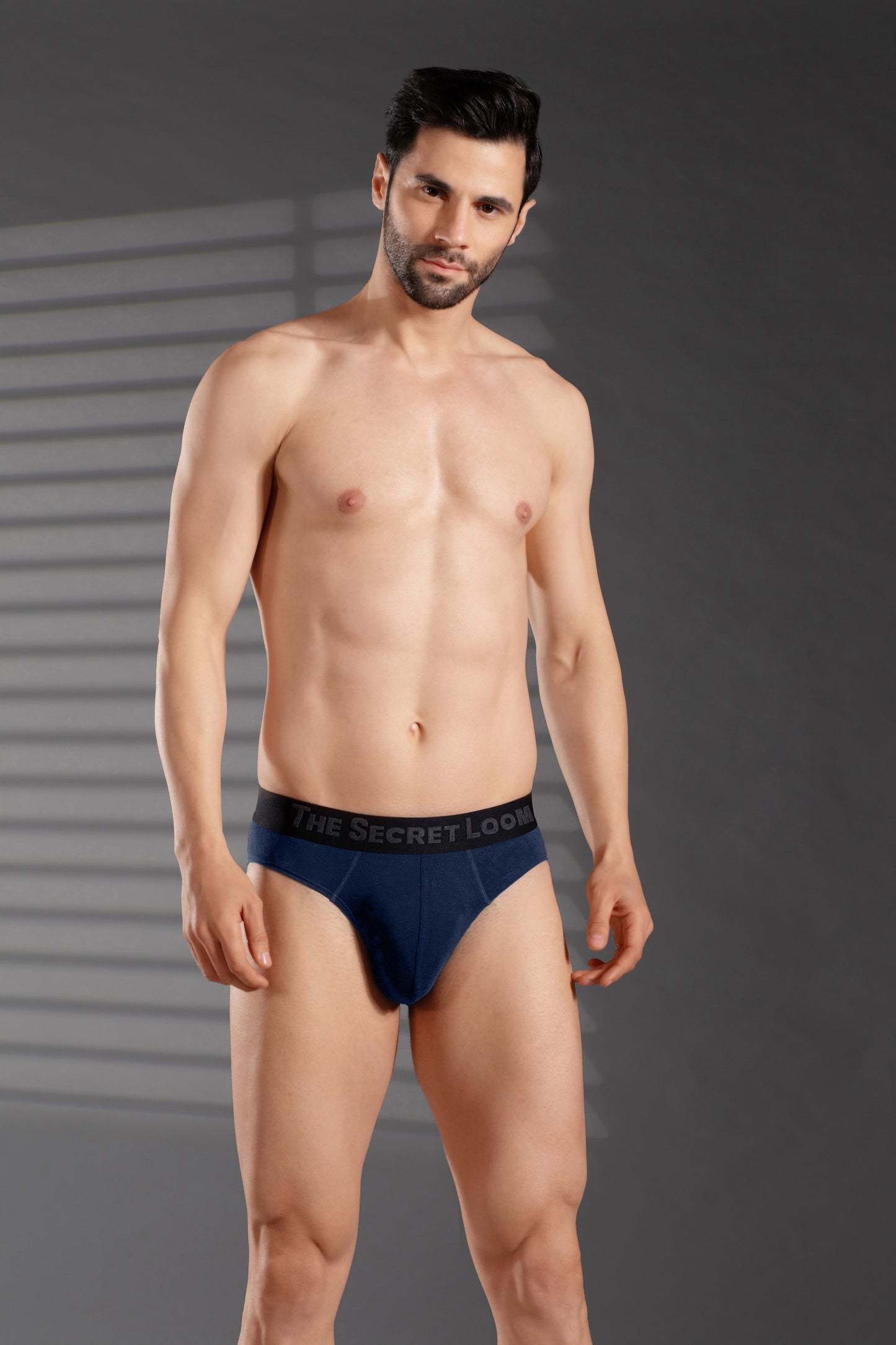 Men's Stretch Bamboo Brief - 95% Bamboo, Comfortable & Sustainable-Navy Blue