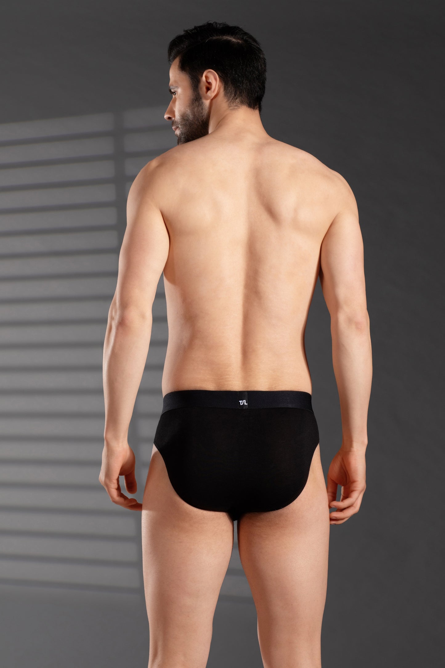 Men's Stretch Bamboo Brief - 95% Bamboo, Comfortable & Sustainable-Black
