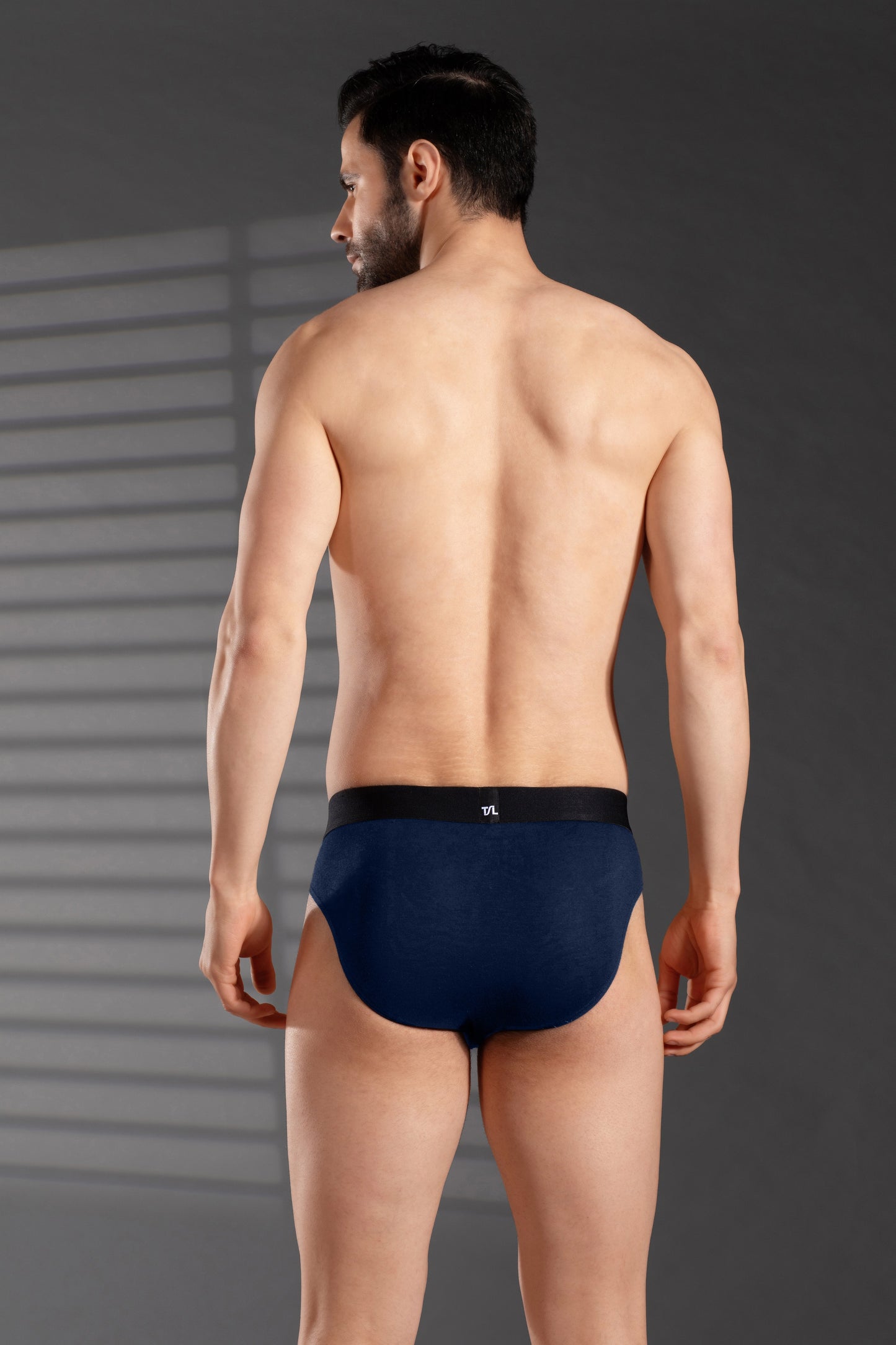Men's Stretch Bamboo Brief - 95% Bamboo, Comfortable & Sustainable-Navy Blue
