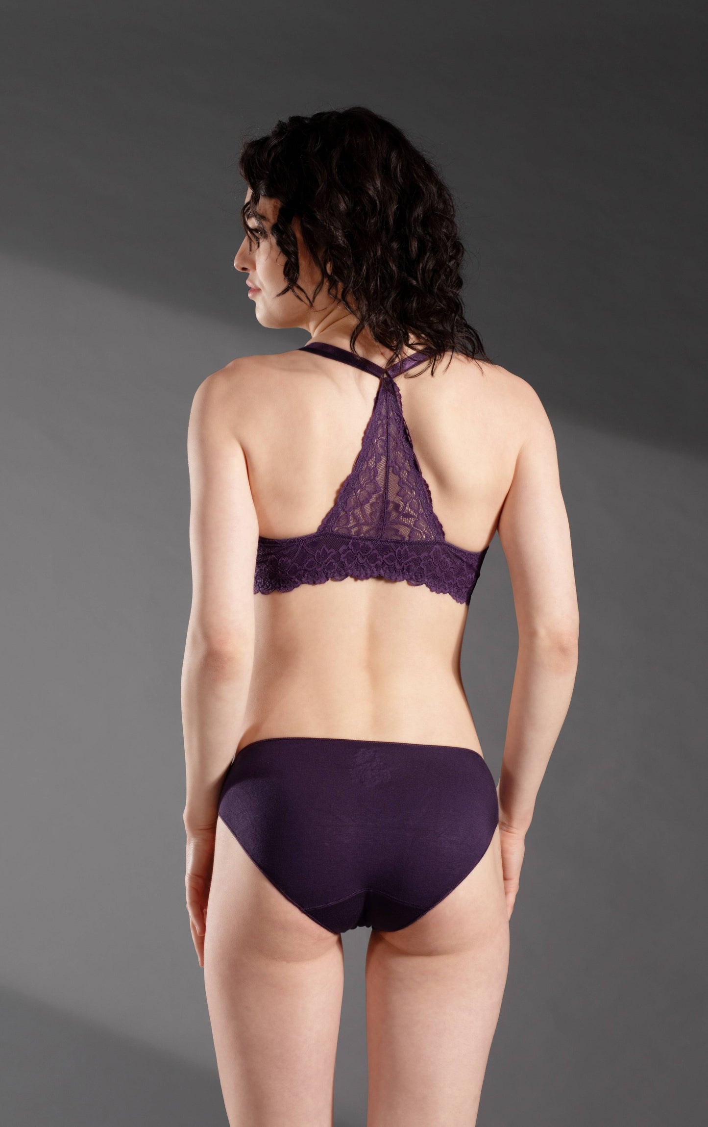 The Secret Loom Women's Bikini - 92% Modal, 8% Elastane - Premium Bikini- Grape