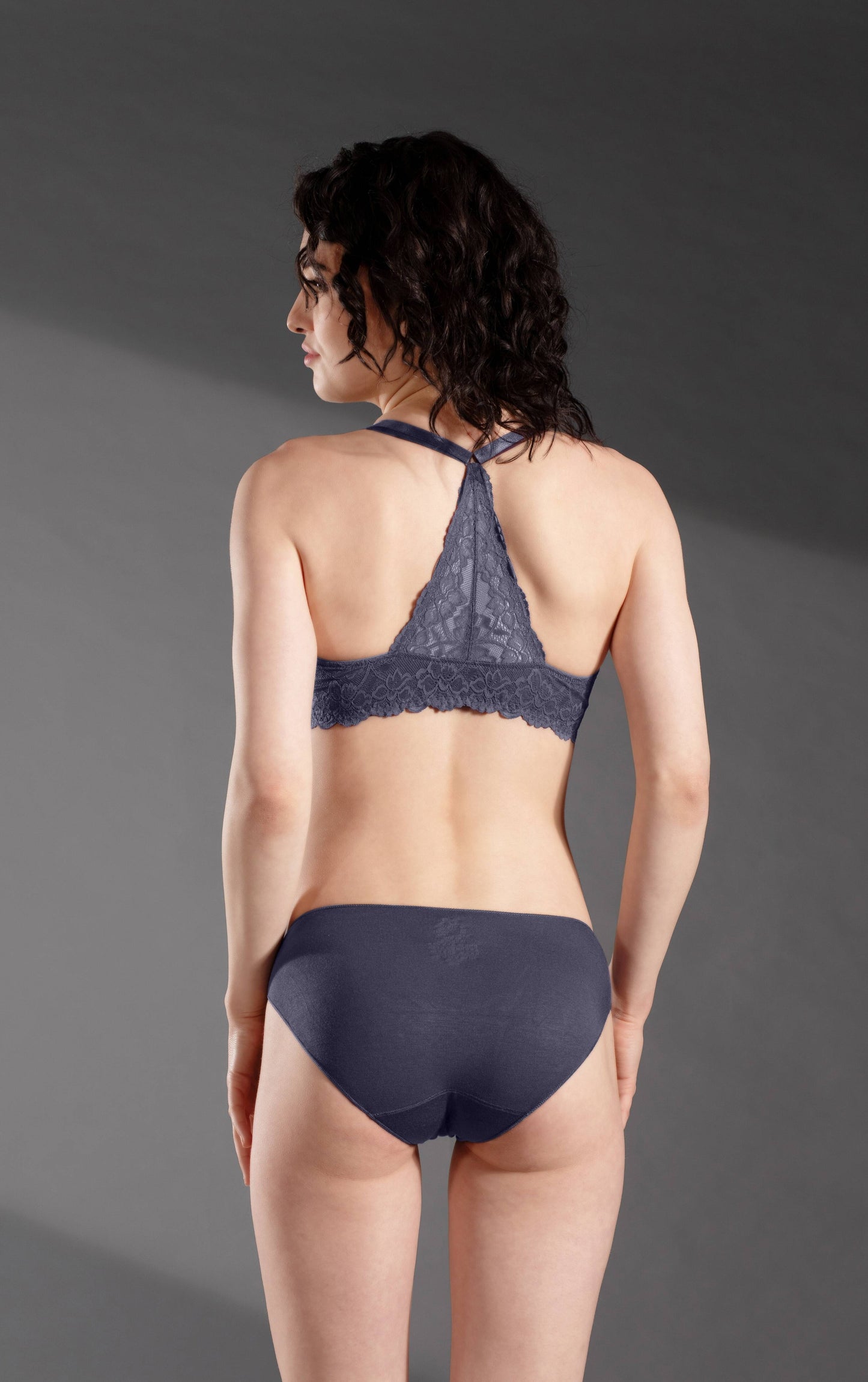 The Secret Loom Women's Bikini - 92% Modal, 8% Elastane - Premium Bikini- Graphite