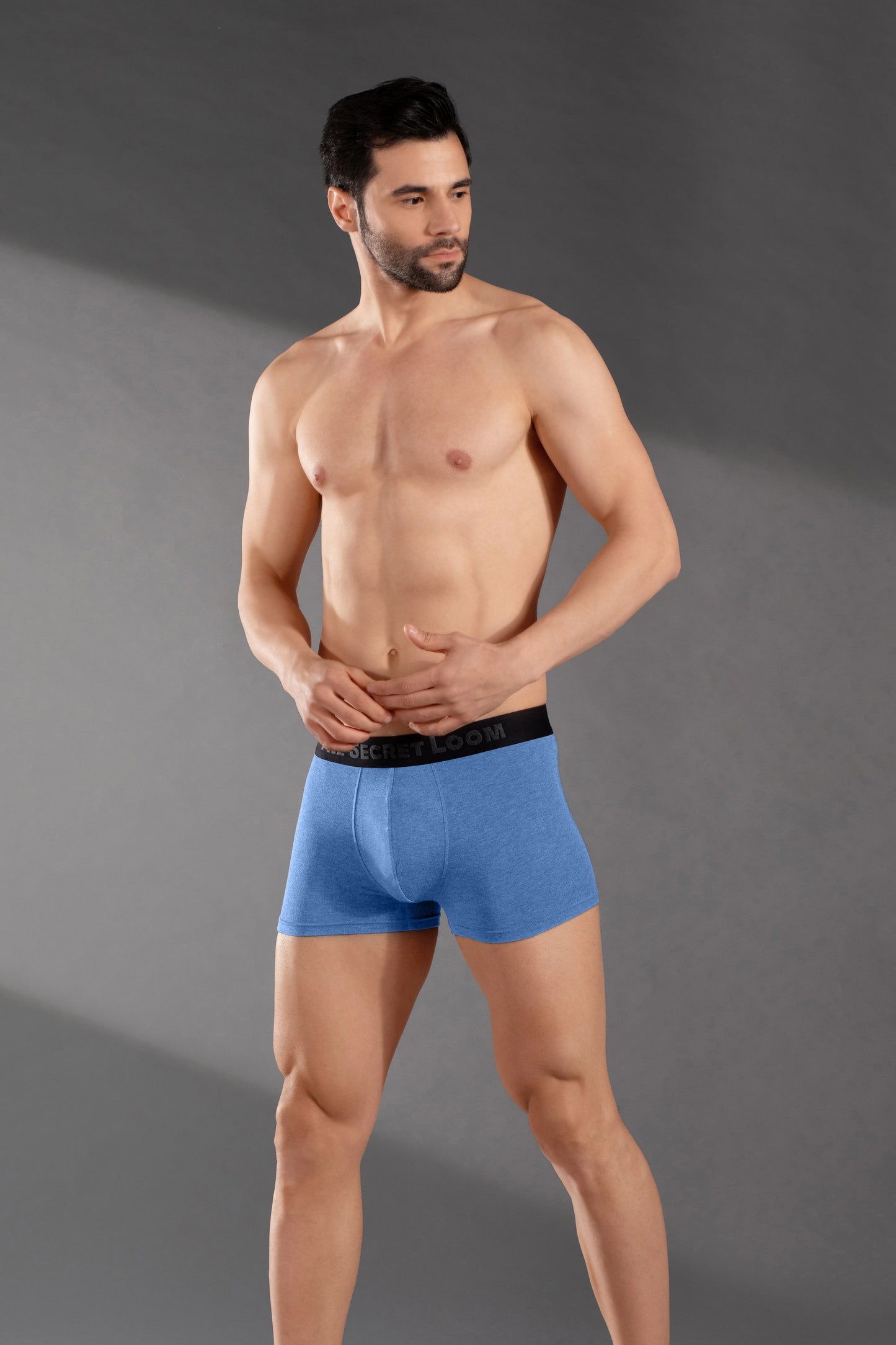 Luxury Flex Modal Trunks | Super Soft, Stretchy & Supportive Men’s Underwear-Denim milange