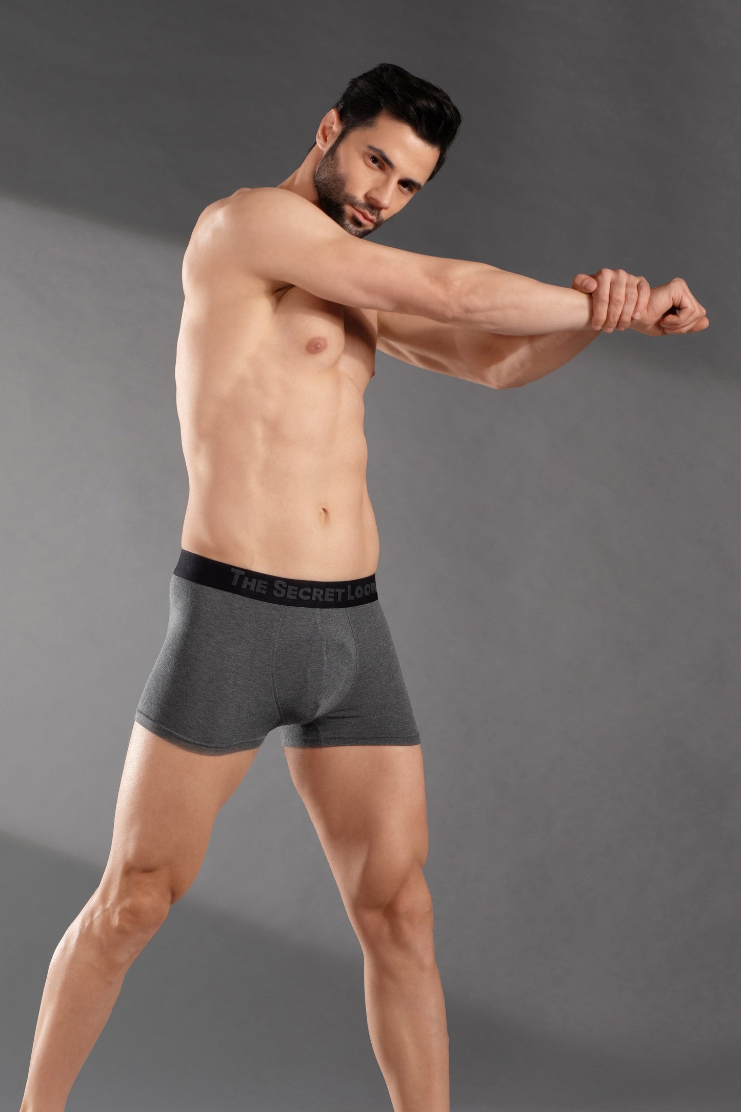 Luxury Flex Modal Trunks | Super Soft, Stretchy & Supportive Men’s Underwear-Grey