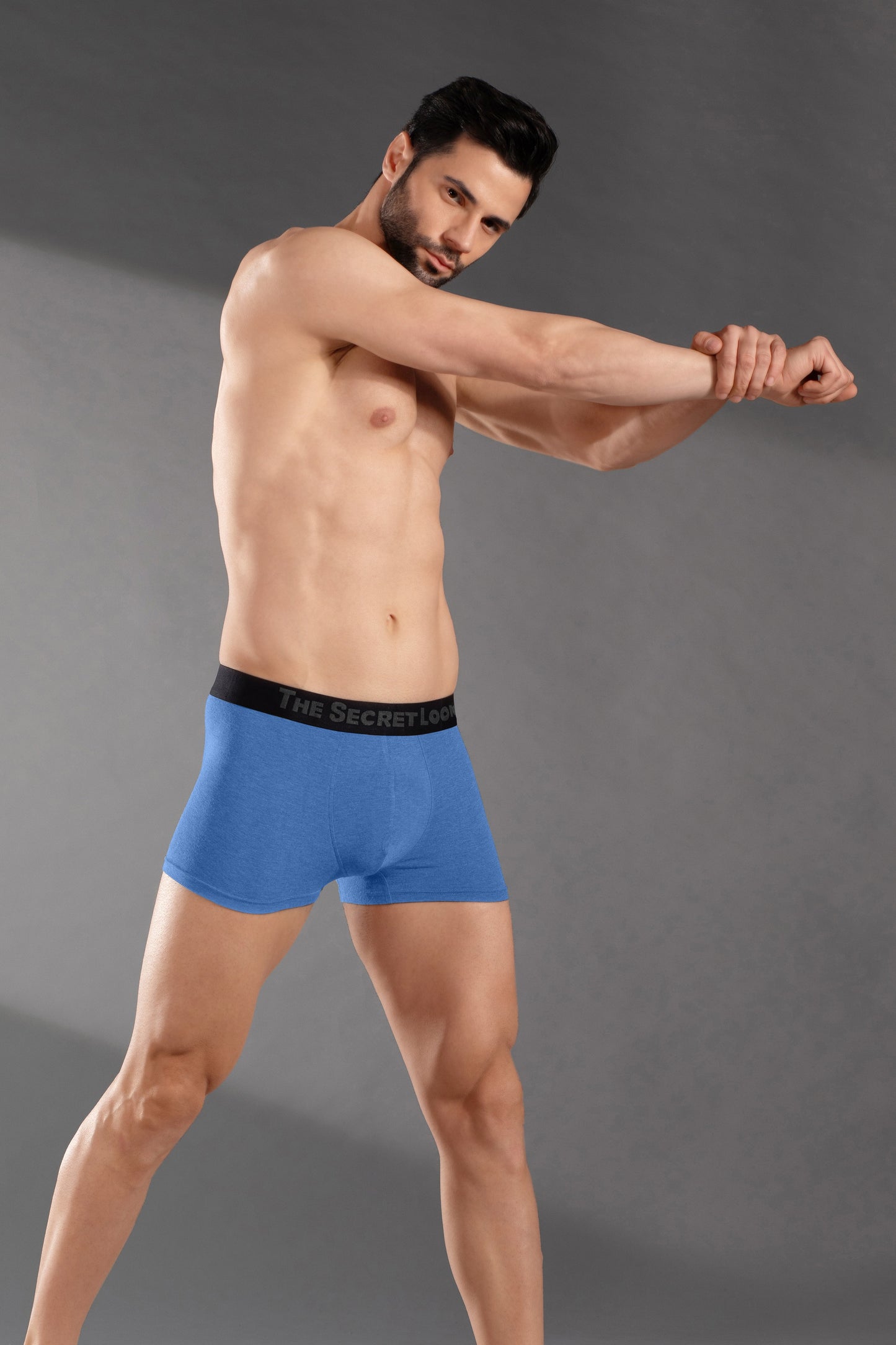 Luxury Flex Modal Trunks | Super Soft, Stretchy & Supportive Men’s Underwear-Denim milange