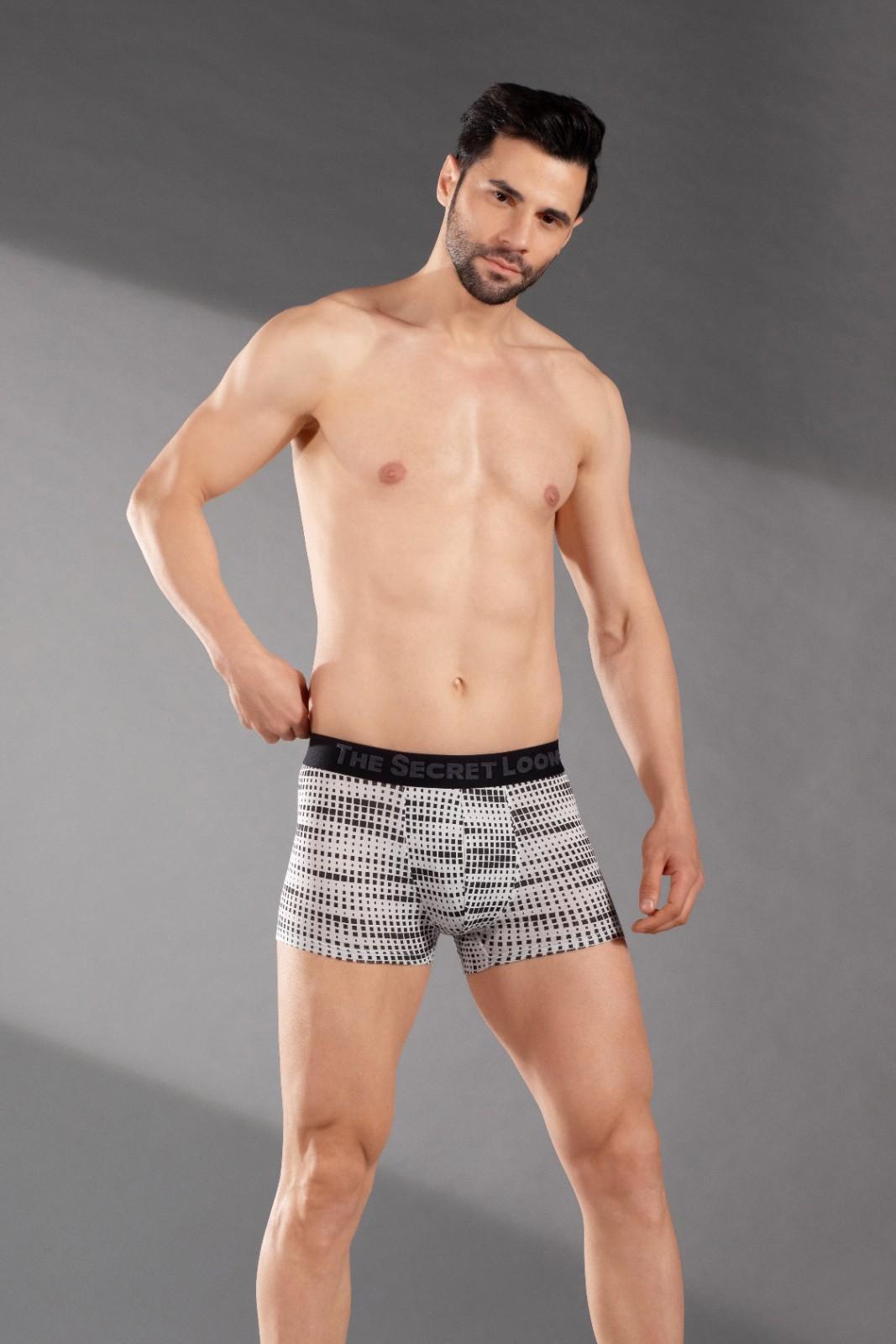 The Secret Loom Men's Trunk - 95% Bamboo, 5% Elastane - Premium Underwear- Grey