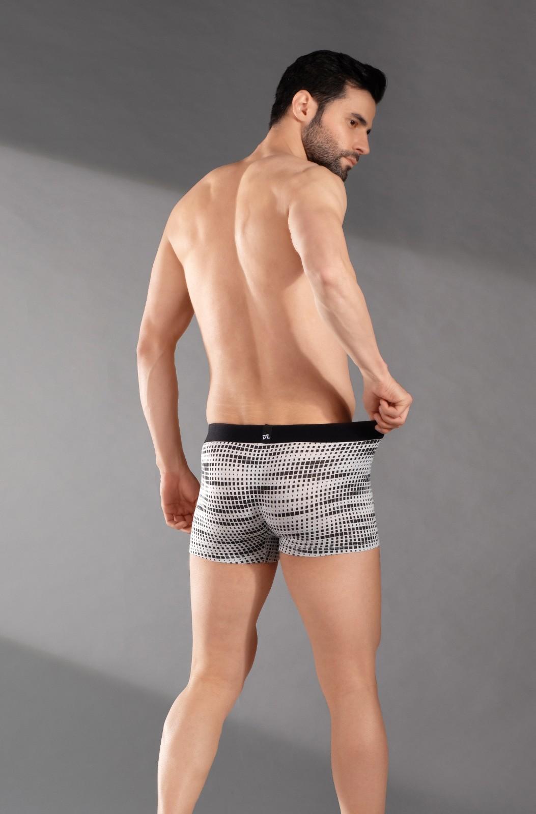 The Secret Loom Men's Trunk - 95% Bamboo, 5% Elastane - Premium Underwear- Grey