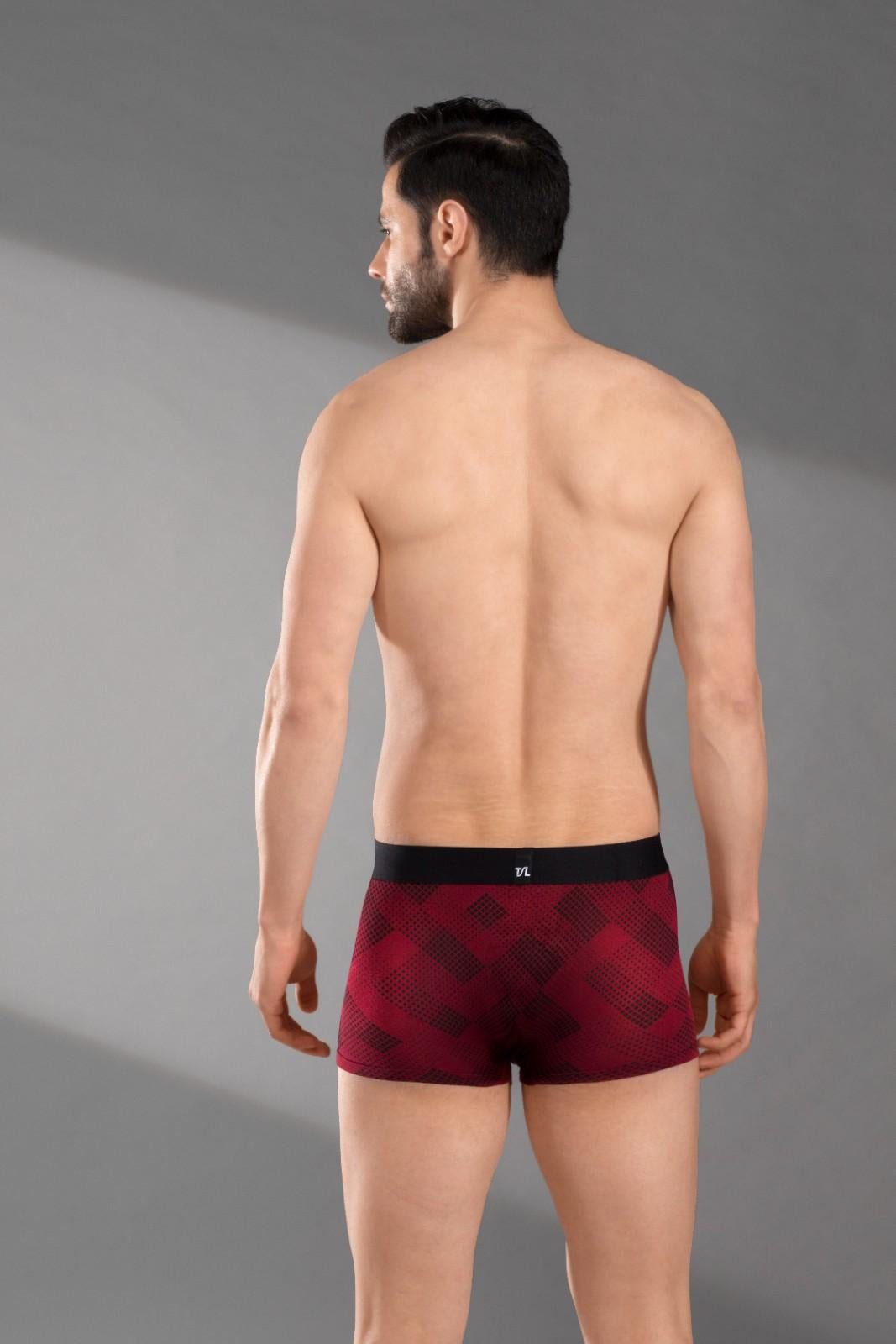 The Secret Loom Men's Trunk - 95% Bamboo, 5% Elastane - Premium Underwear- Maroon