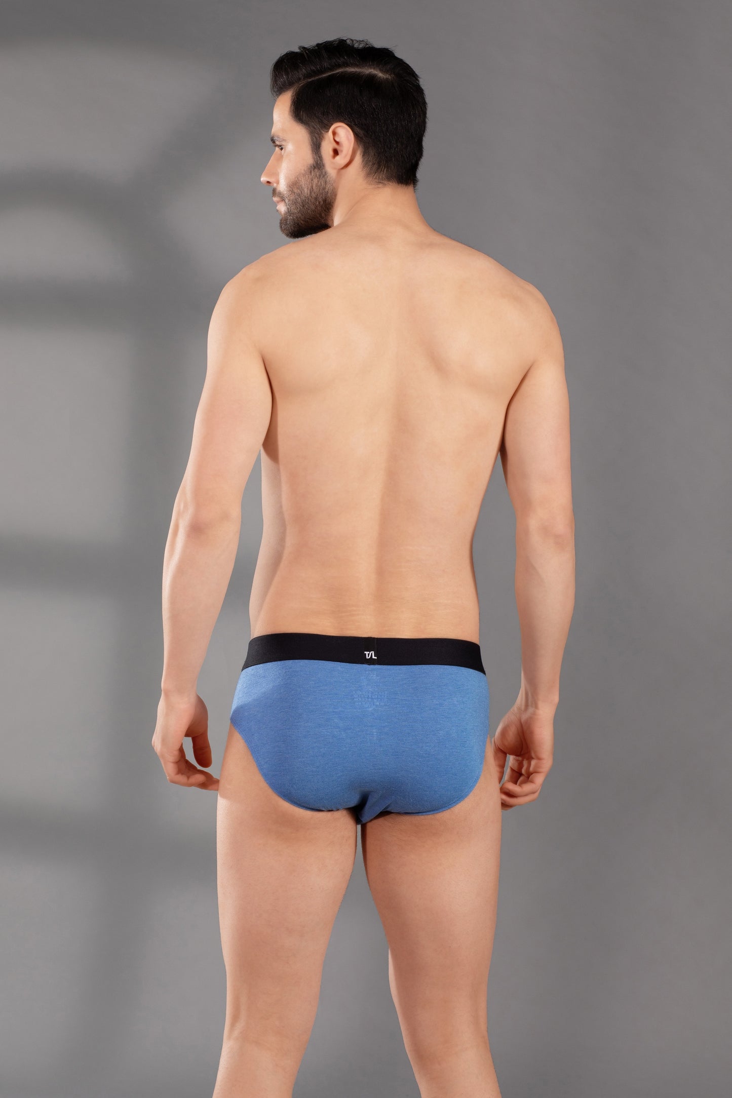 Premium Men’s Brief - Soft & Breathable Modal Underwear for Ultimate Comfort-Denim milange