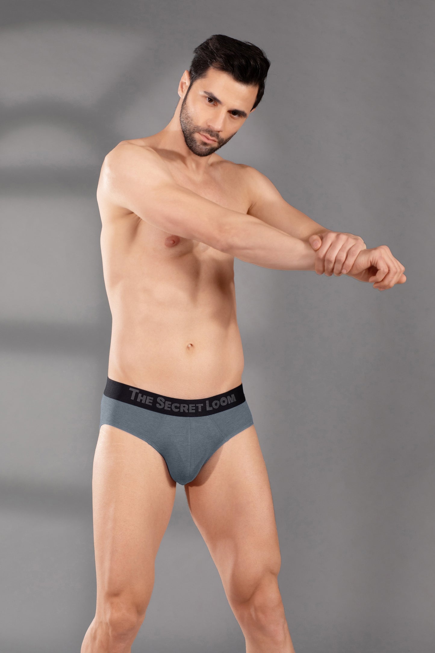 Premium Men’s Brief - Soft & Breathable Modal Underwear for Ultimate Comfort-Grey