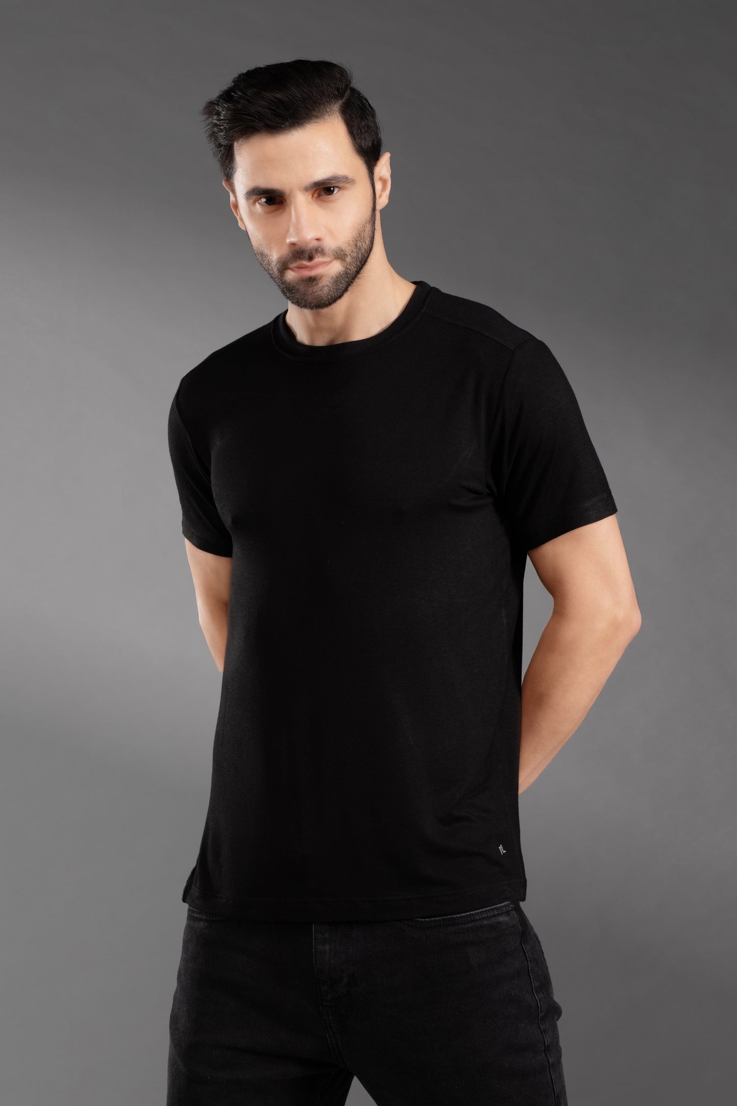 Men's Bamboo T-Shirt - Ultra Soft, Breathable, Eco-Friendly Comfort-Black