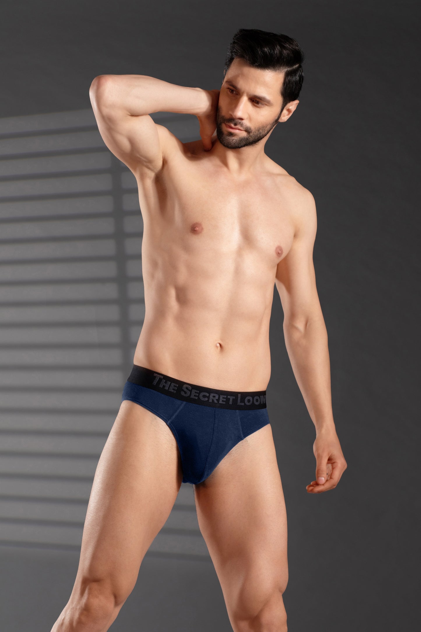 Men's Stretch Bamboo Brief - 95% Bamboo, Comfortable & Sustainable-Navy Blue