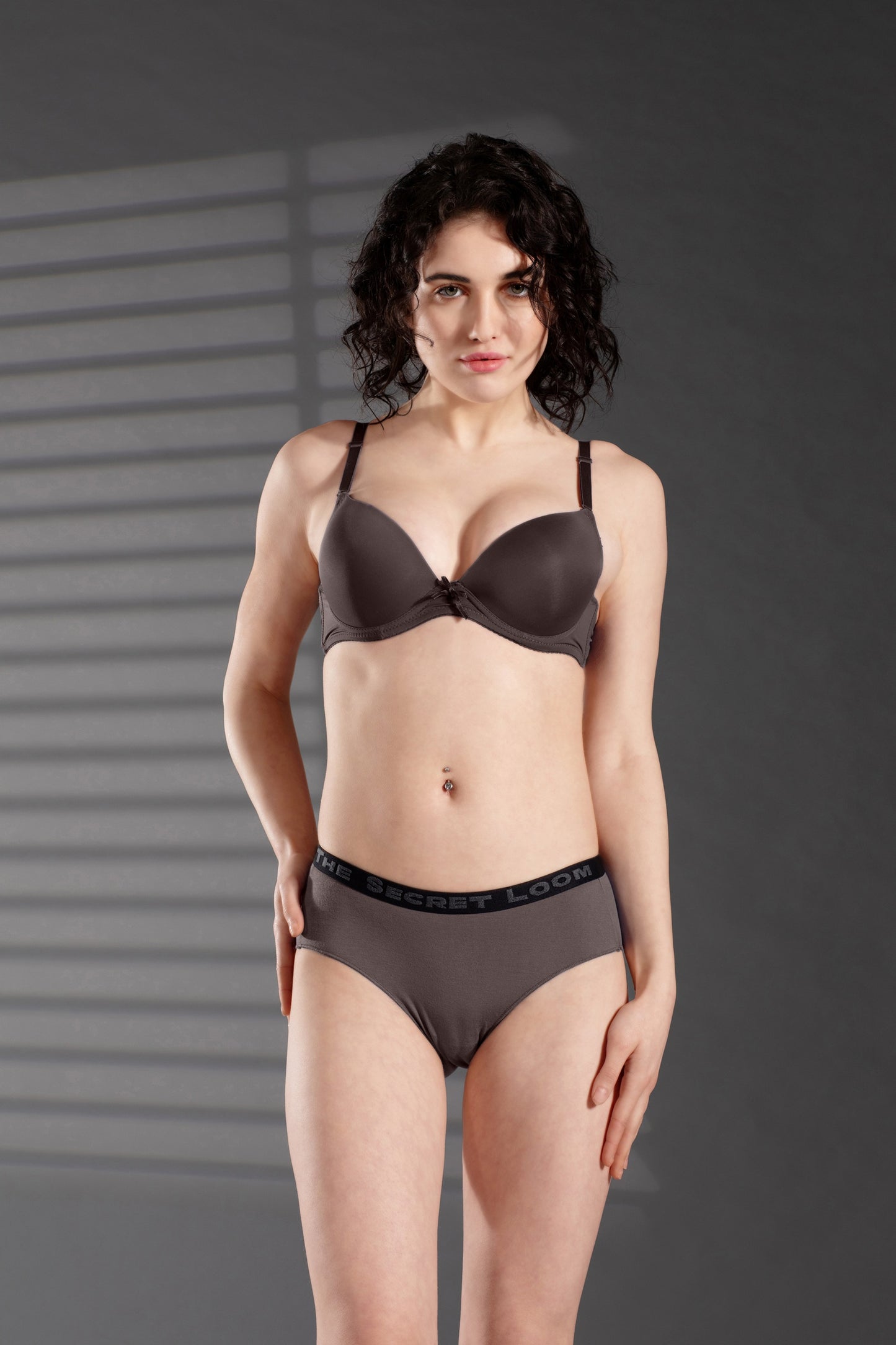 The Secret Loom Women's Hipster - 48% Modal, 48% Poly, 4% Elastane - Premium Underwear - Charcoal Grey