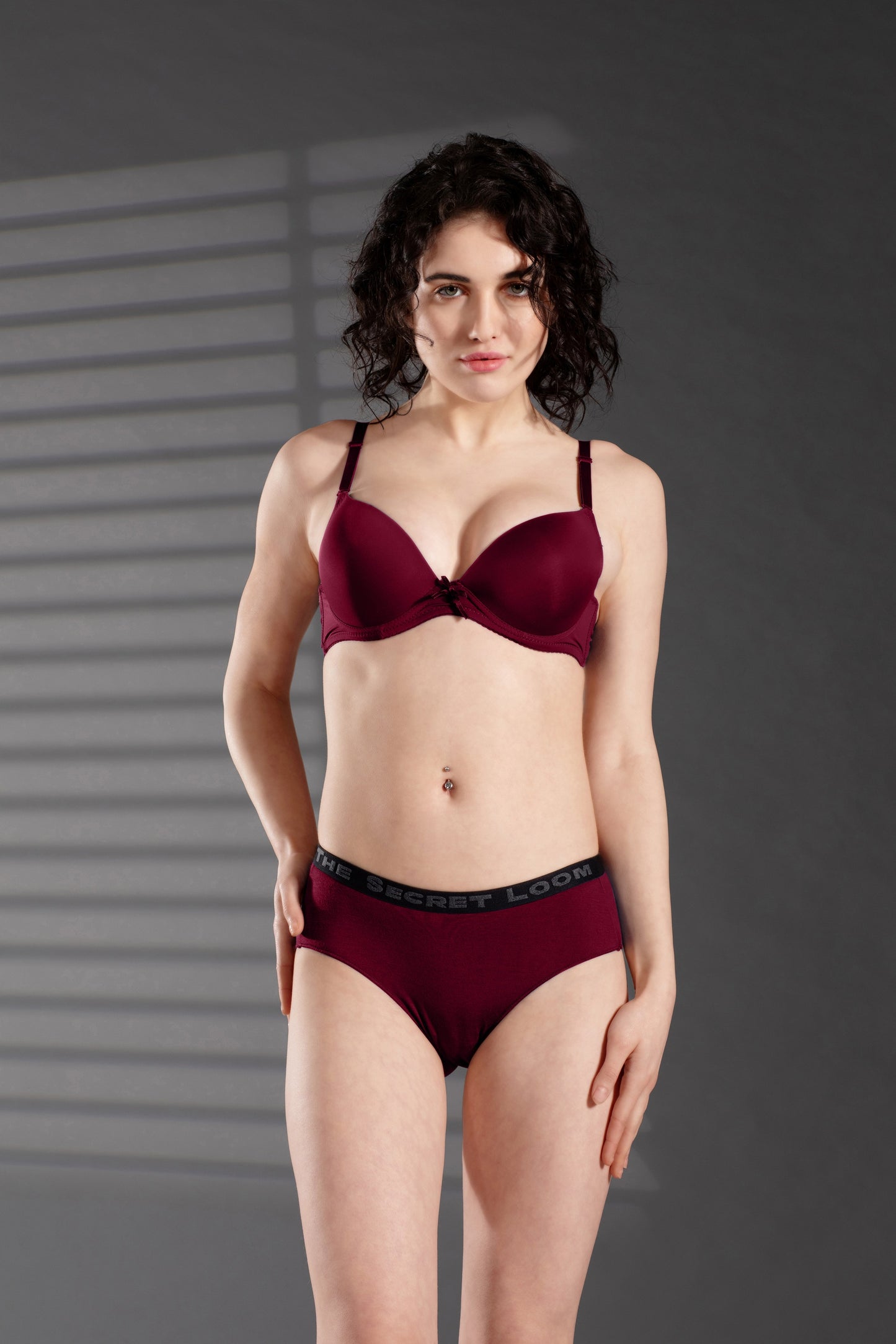 The Secret Loom Women's Hipster - 48% Modal, 48% Poly, 4% Elastane - Premium Underwear - Windsor Wine