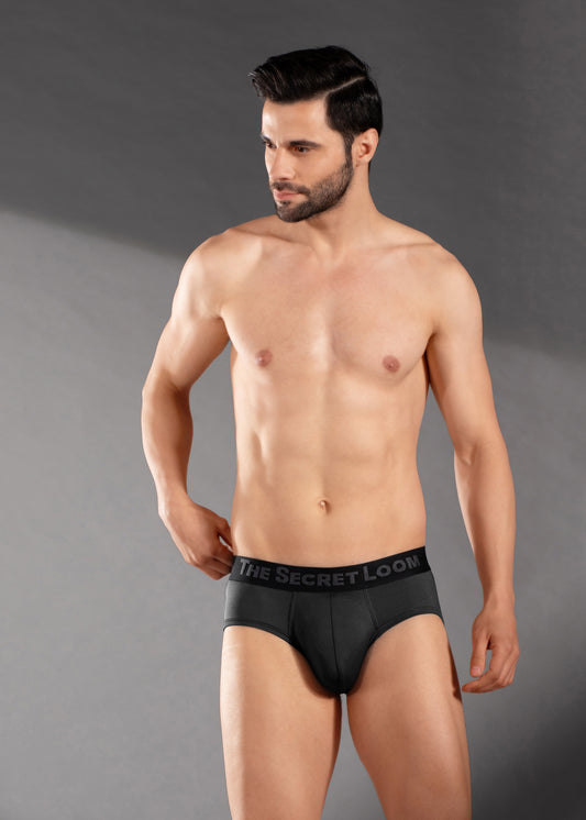 The Secret Loom Women's Hipster - 92% Modal, 8% Elastane - Premium Hipster Panties- Black
