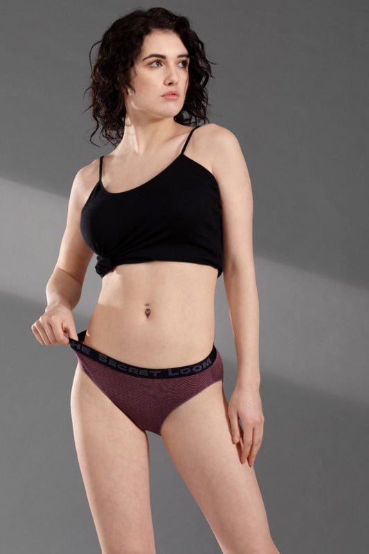 The Secret Loom Women's Bikini - 95% Bamboo, 5% Elastane - Premium Bikini Set- Maroon