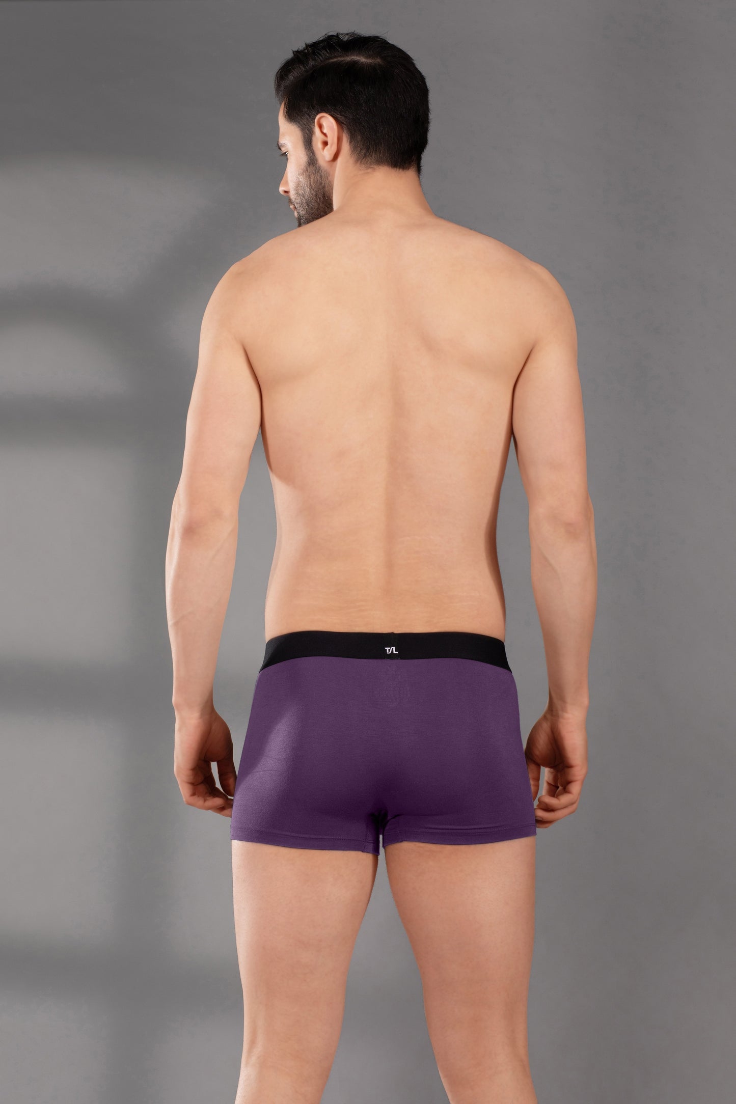 Men’s Micro Modal Trunk - Ultra Soft, Stretchy & Breathable Underwear | Dynamic Flex-Grape