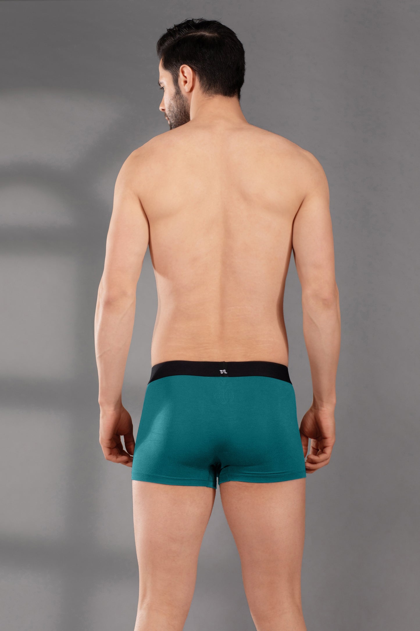 Men’s Micro Modal Trunk - Ultra Soft, Stretchy & Breathable Underwear | Dynamic Flex-Teal Blue