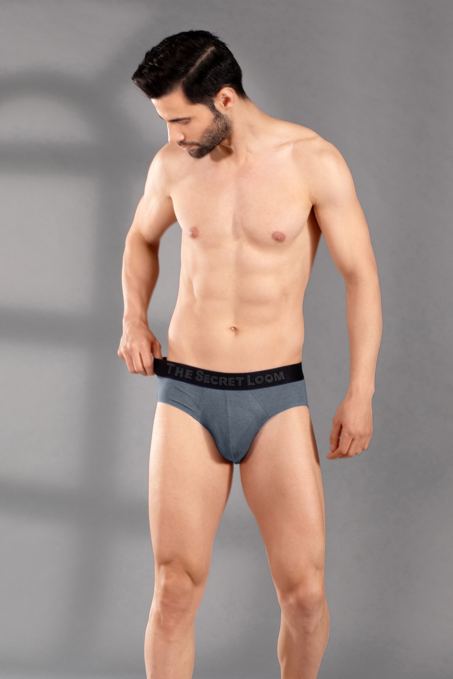 Premium Men’s Brief - Soft & Breathable Modal Underwear for Ultimate Comfort-Grey