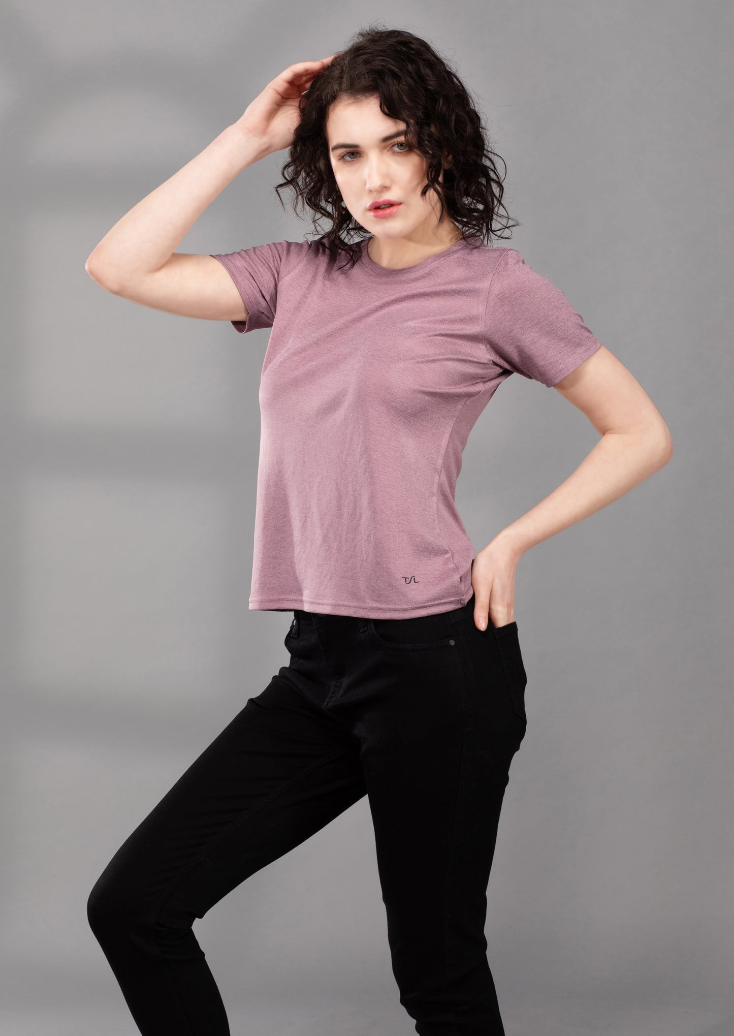 The Secret Loom Female T-Shirt - 100% Polyester Double Cool - Pastle Pink